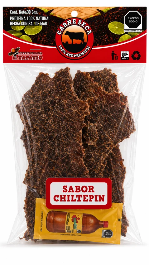 Carne seca chiltepín